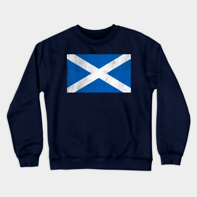 Vintage Style Scottish Flag Design Crewneck Sweatshirt by DankFutura